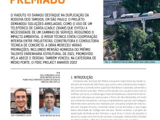 Viaduto da Serra Nova da Tamoios recebe destaque em revista referência de engenharia