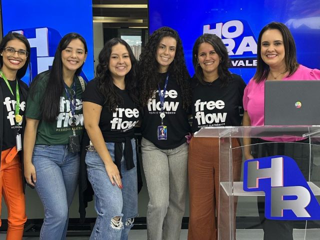 Equipe de Comunicação da Concessionária Tamoios visita estúdios da TV TH+ SBT