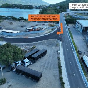 Acesso temporário ao Porto de São Sebastião