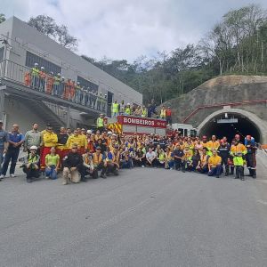 Tamoios realiza simulado de acidente no Contorno Sul