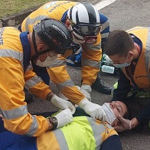 Segurança do Trabalho realiza simulado de atropelamento na P1