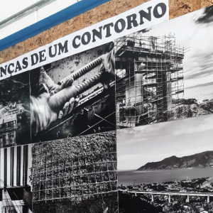 Escola Municipal na Topolândia recebe mostra de fotos sobre as obras dos Contornos