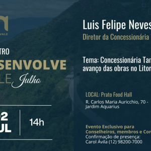 Concessionária Tamoios participa da reunião de conselheiros do Desenvolve Vale