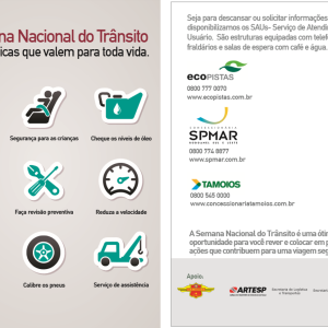 Concessionária Tamoios participa de ação em comemoração à Semana Nacional do Trânsito
