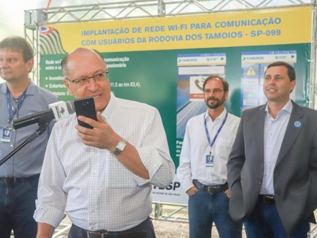 Governador Geraldo Alckmin inaugura Sistema Wi-Fi e Aplicativo Tamoios