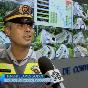 Fiscalização por videomonitoramento na Tamoios é destaque na TV