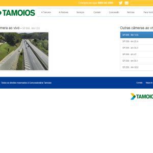 Concessionária Tamoios disponibiliza câmeras ao vivo em seu site