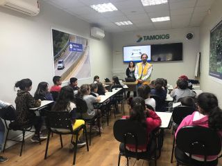 Visita alunos escola Otacília Domingues