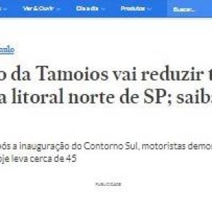 Estadão publica matéria sobre Free Flow Tamoios e Contorno Sul; obra é realizada pela EGTC